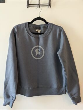 Backcountry Slate Gray Crewneck with Light Gray Logo Women's Size Large